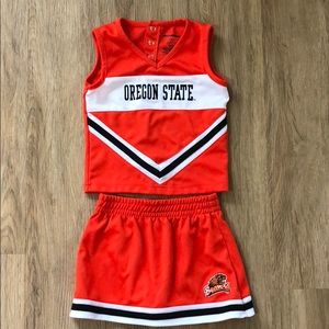 Oregon State Beavers 2pc Cheerleader outfit 2T